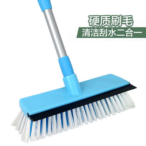 優麗屋 伸縮長柄硬毛刷地刷子衛生間地板清潔刷室外浴室洗地刷